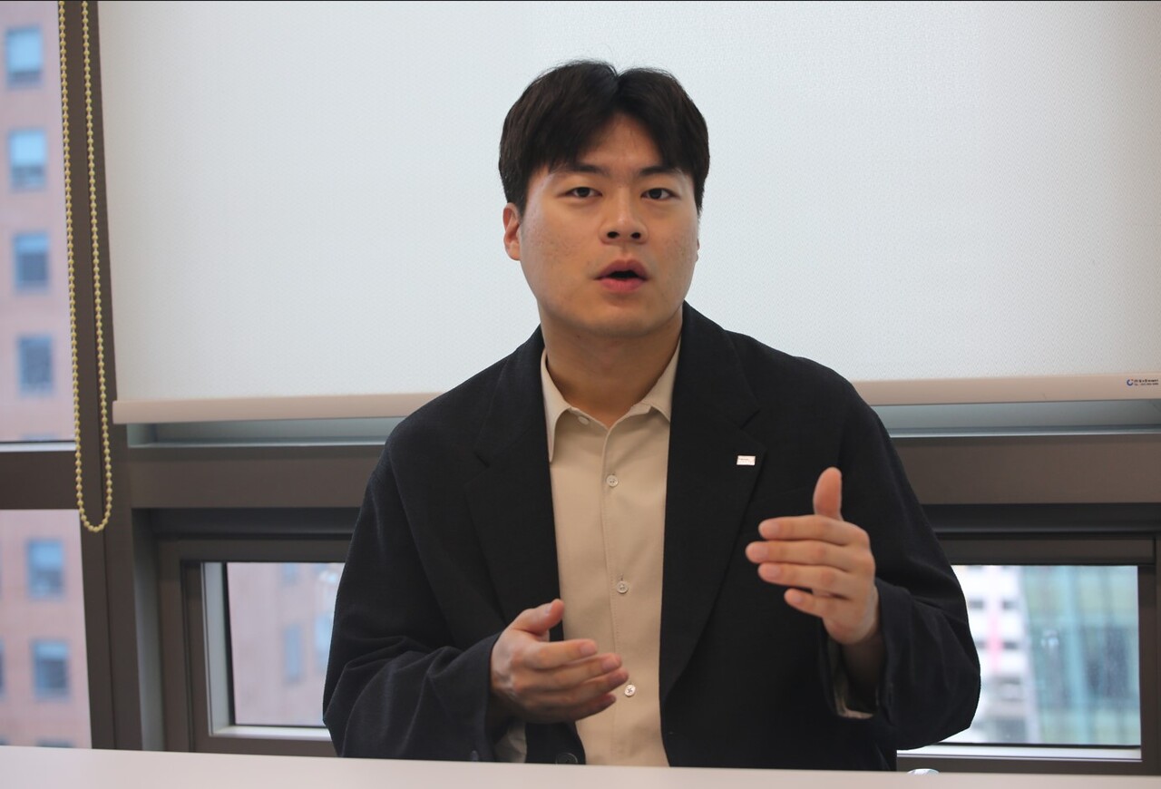 미래에셋자산운용 글로벌ETF운용본부 이종민 매니저가 본지와의 인터뷰에서 답변하고 있다(사진=미래에셋자산운용)