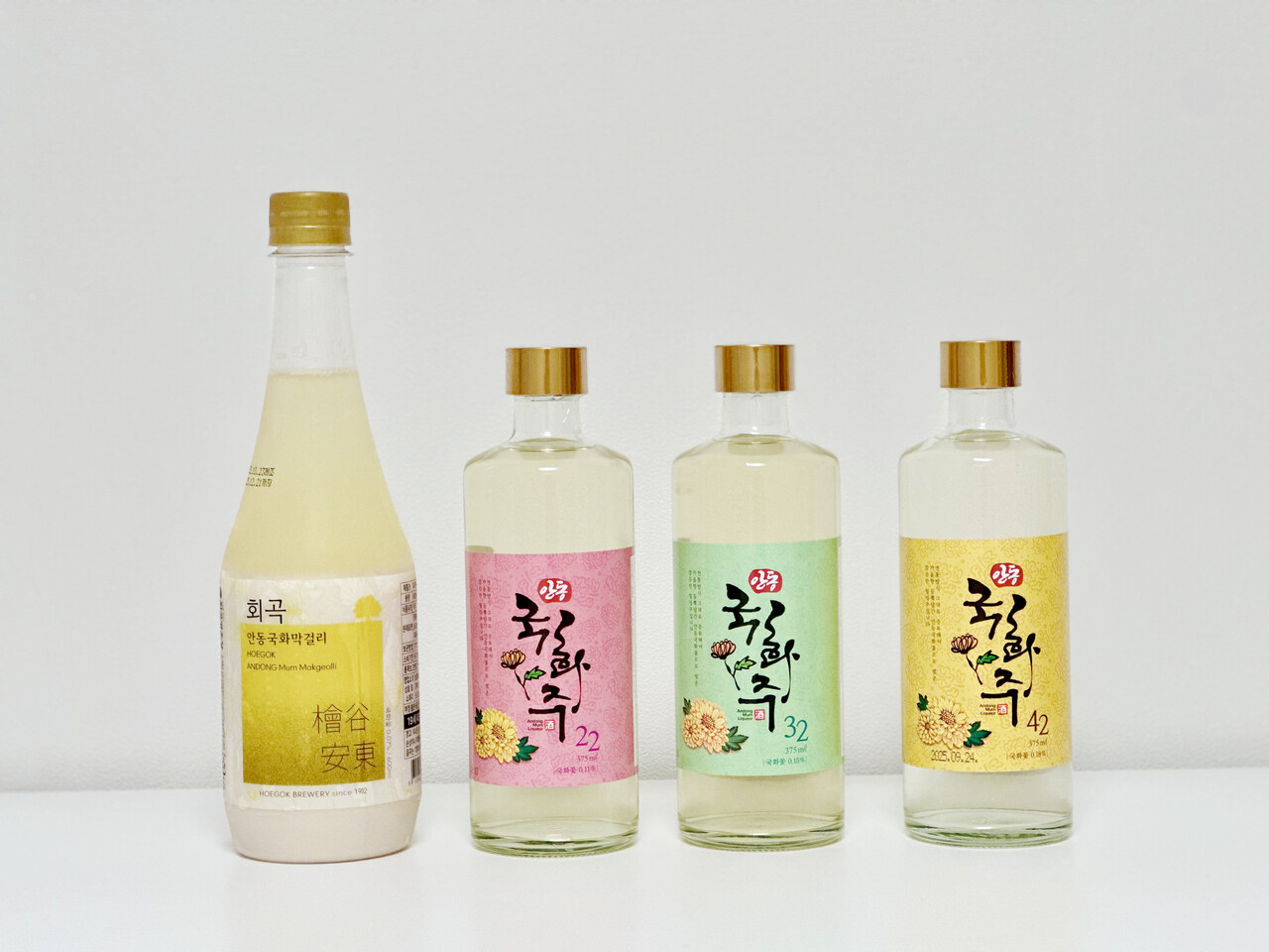 경북 안동 회곡양조장의 ’회곡안동국화막걸리’와 ’안동국화주’ 시리즈